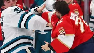 Rare Goalie Fight Erupts in NHL Game | Bobrovsky vs Nedeljkovic 🔥