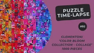 1000 pieces Jigsaw Puzzle | Colorbloom Collection - Collage | Time Lapse #92