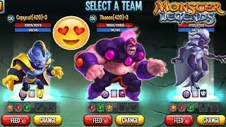 🔴Monster Legends - Equipo Copycat level 130 vs Devastator level 130 vs Duskaura level 130