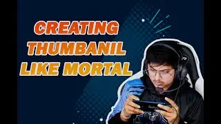 How To Make A Thumbnail Like Mortal Gaming On Photoshop || Mortal || Pubg Banner Tutorial
