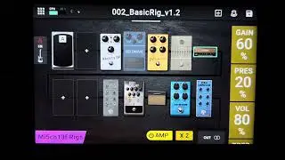 Headrush Prime clean,overdrive, distortion and fuzz tones demo
