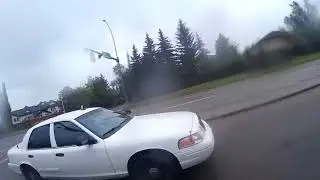 POLICE IMPERSONATOR CAUGHT ON CAMERA LICENCE PLATE # BBV-2076