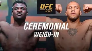 UFC 270: Main Card Face Offs at Caremonial Weigh-ins