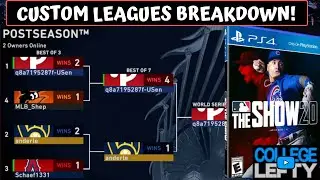 Breakdown of Custom Leagues in MLB The Show 20! Special Edition Diamond Reveal!