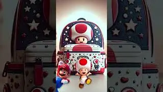 SUPER MARIO BACKPACK 🔥 Mario Bros as Bags 🎒 | #shorts #mario #mariobros #backpacks