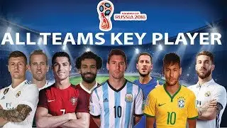 All Teams Key | Best| Valuable  Player for FIFA World Cup 2018.