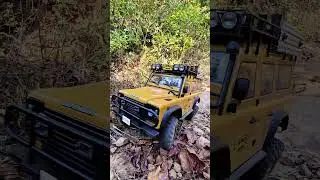 FCX10 Defender in action! #rccommunity #rcoffoad #fcx10 #defender #landrover #shorts #rccar