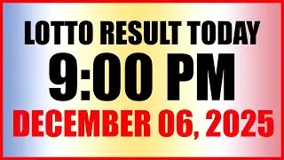 Lotto Result Today 9pm Draw December 6, 2025 Swertres Ez2 PCSO