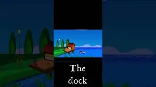 Cartoon boat | Dock | Calm ocean sound effects | SRLP Animation #subscribe #shorts