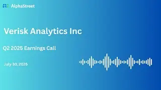 VRSK Stock | Verisk Analytics Inc Q2 2025 Earnings Call