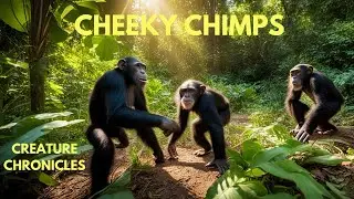 Adorable Cheeky Chimps Playing in the Wild #WildShenanigans #CheekyChimps #Animalantics
