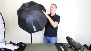 Hands on Phottix Easy-Up 80cm (32&Prime;) Octa Umbrella Softbox with Grid