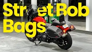 Hard Leather Bags For Softail Street Bob - Best Motorcycle Saddlebags