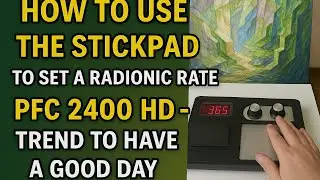 How to use the stickpad to set a radionic rate on the pfc 2400 hd - trend to have a good day