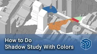 Shadow Study in SketchUp- Shadow Colour 1.8 Tutorial