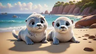 Four Splashy Seals Sing by the Sea | Fun Ocean Animal Song for Kids | Nursery Rhymes and Baby Songs
