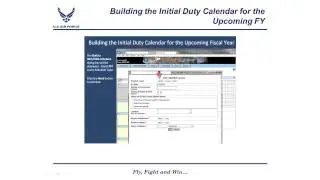 How to build IDT schedule in UTAPSweb
