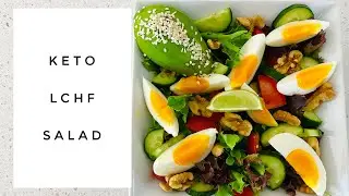HOW TO MAKE A LCHF SALAD | Keto Ketogenic | Low Carb Healthy Fat | Recipe | Vegetarian | plant based