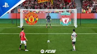 FC 26 | Manchester United vs Liverpool | FA Cup Final | Ronaldo vs Messi | Penalty Shootout - PS5