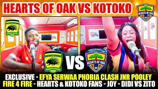 ЭКСКЛЮЗИВ🔴🌈EFYA SERWAA PHOBIA CLASH JNR POOLEY FIRE 4 FIRE -HEARTS & KOTOKO FANS - JOY -DIDI VS ZITO