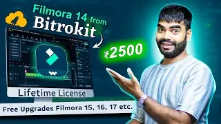 Buy Wondershare Filmora ''Lifetime License'' Discounted Price ₹2500/- Only from Bitrokit👌👌