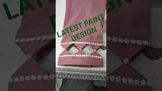 Latest Paint Bottom Design ✨ Trendy Look #shorts #shortsfeed #bottomdesign #mohridedesign