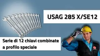 USAG U02850951 - Serie di 12 chiavi combinate a profilo speciale