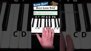 Learn THIS for the New Year! 🎉🎹🎉 Auld Lang Syne EASY piano tutorial!