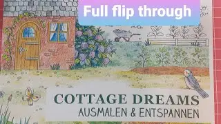 Full flip through of Ursula Schwab's Cottage Dreams' new 2021 colouring book