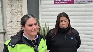 Noel&iacute; Bustos y Carla Rupen, inspectoras de Protecci&oacute;n Vial y Comunitaria