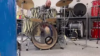 GMS Drum Co. Special Edition Zebra Drum Set