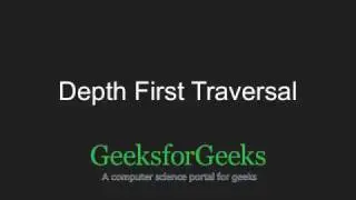 Depth First Traversal for a Graph | GeeksforGeeks