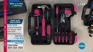Improvements 39piece Tool Set with Carrying Case