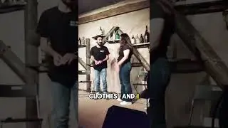 He was no expecting her to say this!#improv