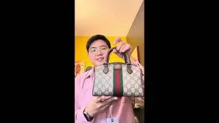 Gucci Ophidia Boston Bag in Small Size, unbag with me! 