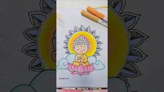 Budha Mandala Art #shorts #buddha #mandala #satisfying