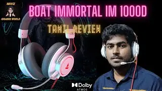 Best Gaming headphone with Dolby Atmos🔥Boat Immortal IM1000d unbox& review in தமிழ்🔥 worth for 2500!