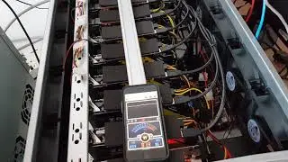 10x GTX 1060 Mining Rig with 10x 1.6A fan