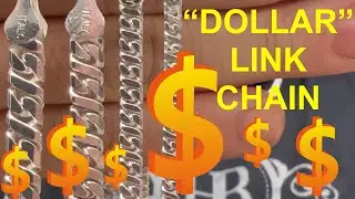 Цепочка Dollar Link - модифицированная кубинская цепочка - новое ожерелье или браслет Harlembling...