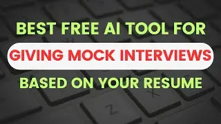 Free AI tool for giving mock interview by uploading resume | @codingsamurais