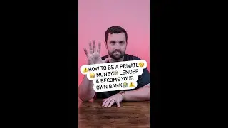 How To Be A Private Money Lender | HOW TO BE THE BANK