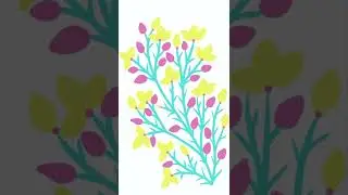 Relaxing Floral Art #shorts