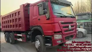 Used howo tipper truck driving test，we will check everything before delivery to port!