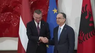 Valsts prezidents tiekas ar Albānijas prezidentu un Albānijas parlamenta spīkeru