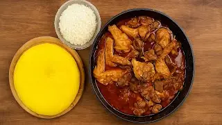 🔥 Chicken Liver & Hearts Roast &ndash; Traditional Romanian Recipe You&rsquo;ll Love! 🍗 + Creamy Polenta 💛