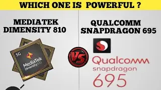 Mediatek Dimensity 810 Vs Qualcomm Snapdragon 695 | Sd695 5g Vs 810 |  Animated Comparison
