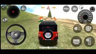 4x4 Mahindra thar simulator game play with mobile phone.#thar #funny