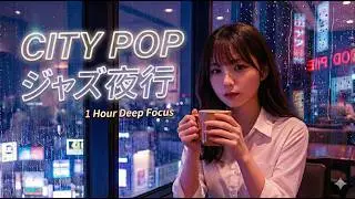 You&rsquo;re in 80s Tokyo🌙 Late Night Jazz City Pop for Infinite Focus (1-Hour Mix / Study, Work, Relax)