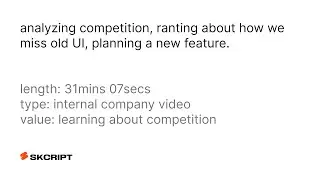 analyzing competition, thinking about UX, feature planning | e02s01 | 