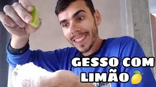 GESSO PRA REBOCO, O QUE FAZ DEMORAR PRA SECAR. Veja no vídeo